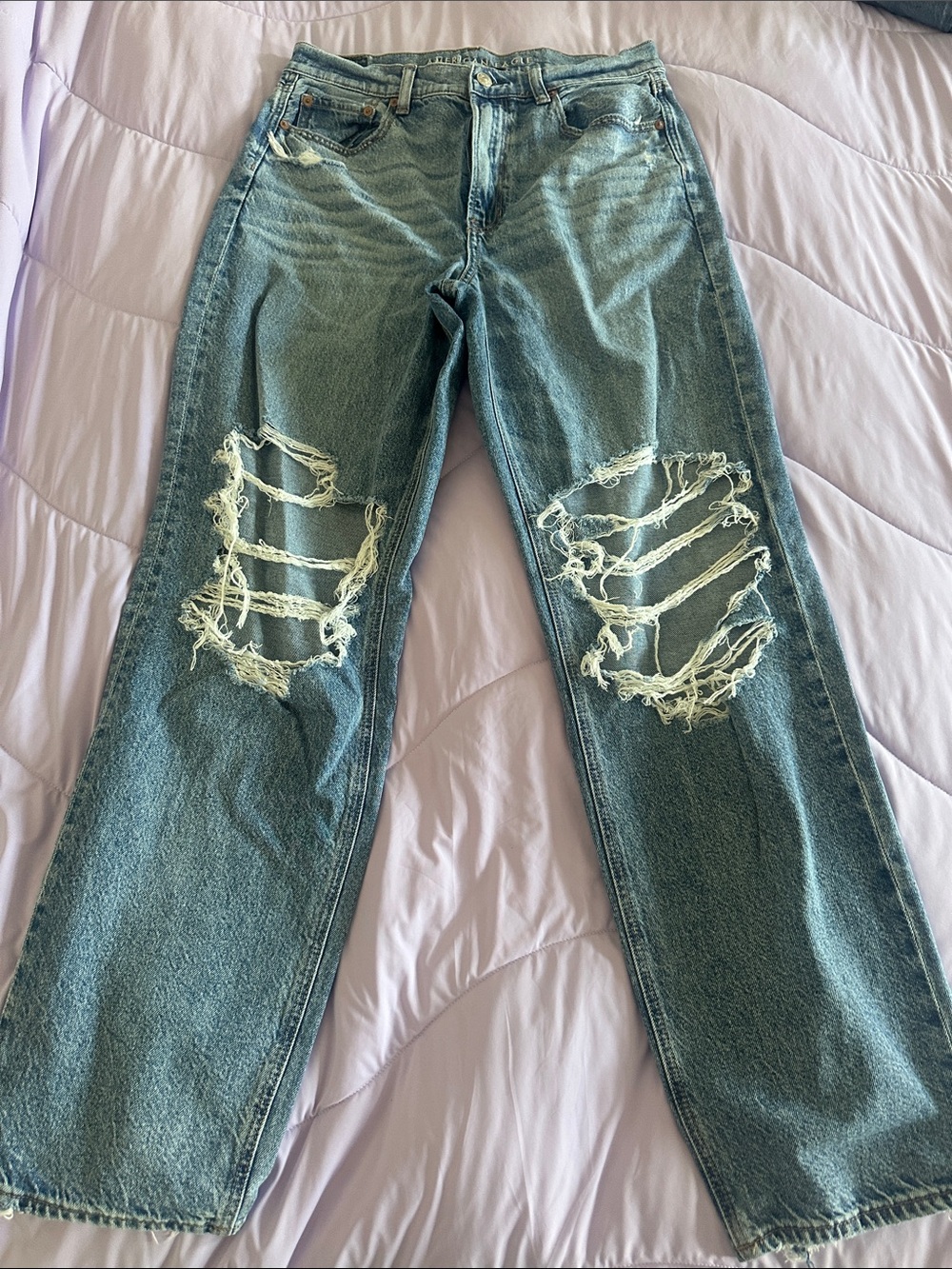 American Eagle Highest Rise Baggy Straight Jean